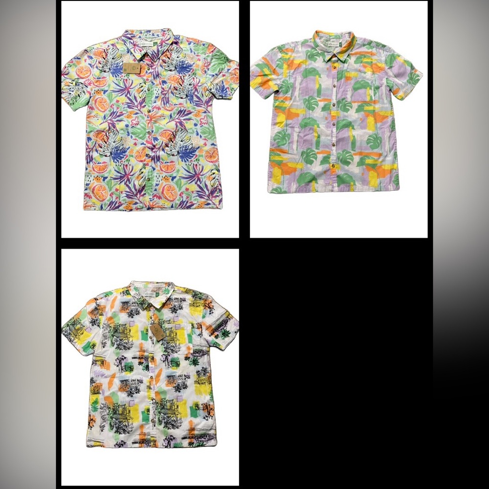 NWT C&A Hawaiian Shirts for boys Size 11-12. Two are NWT, the other used once.